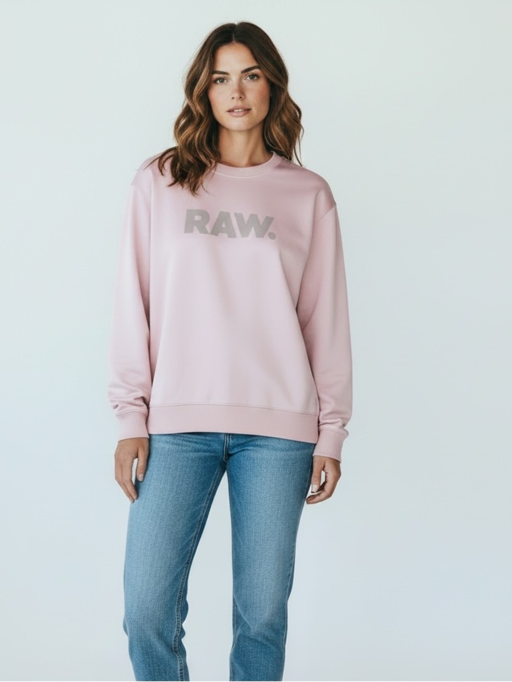 G-Star Premium Core Pink Crew Neck Sweater